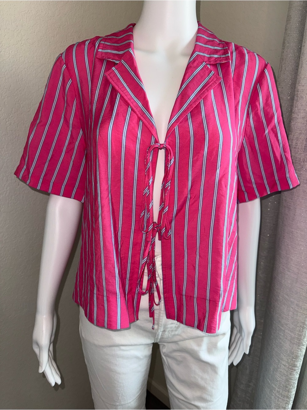 EVERY Striped Tie-Front Blouse – NWT – Size Small